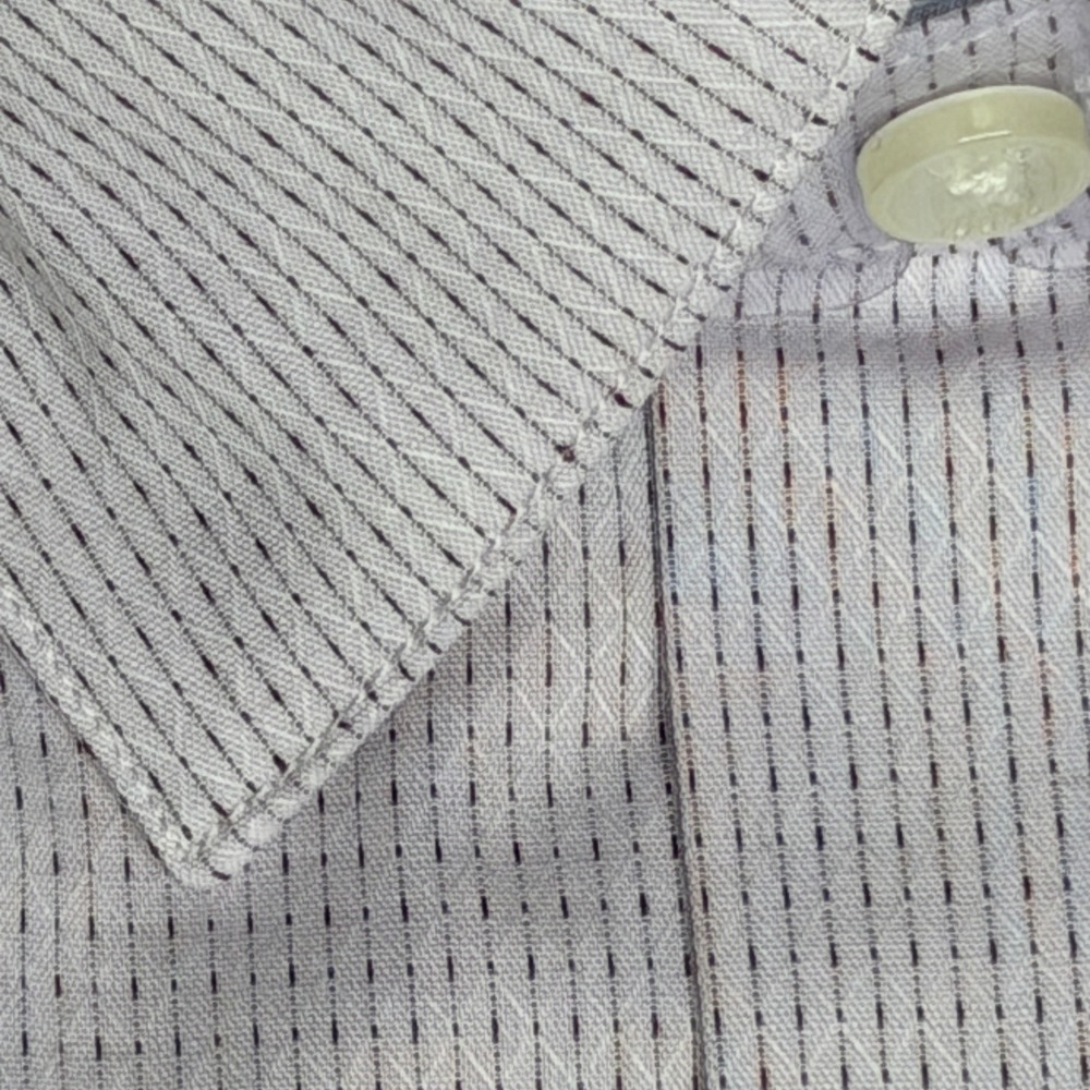 Perry Ellis Portfolio Dress Shirt Mens XXL Purple Slim‎ Fit Travel Luxe Stretch